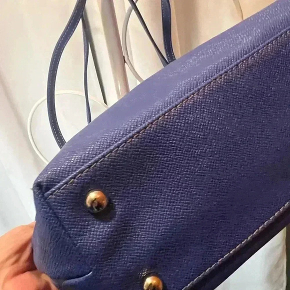 Nine West Royal Blue & Silver Large Tote Purse - Picture 6 of 8